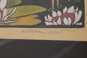 72376: KATHLEEN WEST Mission Oak Waterlilies Frame