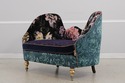 L72378: MACKENZIE CHILDS Whimsical Upholstered Lov