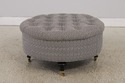 F72424: Round Tufted Modern Design Cocktail Ottoma