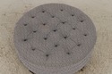 F72424: Round Tufted Modern Design Cocktail Ottoma