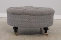 F72424: Round Tufted Modern Design Cocktail Ottoma