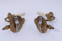 F72473: Pair Of Antique French Style Brass Electri