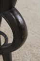 72505:  MAITLAND SMITH Mahogany And Metal Round En