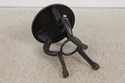 72505:  MAITLAND SMITH Mahogany And Metal Round En