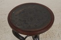 72505:  MAITLAND SMITH Mahogany And Metal Round En