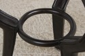 72505:  MAITLAND SMITH Mahogany And Metal Round En