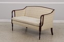 72509: LAINE Sheraton Style Mahogany Settee Lovese