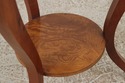 72519: BAKER Walnut Round Two-Tier Neoclassical Oc