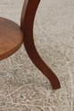 72519: BAKER Walnut Round Two-Tier Neoclassical Oc