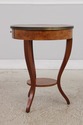 72519: BAKER Walnut Round Two-Tier Neoclassical Oc