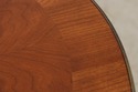 72519: BAKER Walnut Round Two-Tier Neoclassical Oc