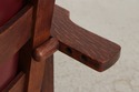 72523: Gustav STICKLEY Antique Mission Oak Burgund