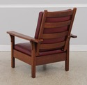 72523: Gustav STICKLEY Antique Mission Oak Burgund