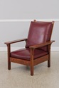 72523: Gustav STICKLEY Antique Mission Oak Burgund