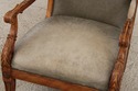 72532 : French Louis XVI Carved Leather Arm Chair