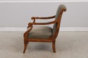 72532 : French Louis XVI Carved Leather Arm Chair