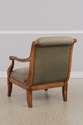 72532 : French Louis XVI Carved Leather Arm Chair