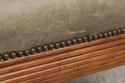 72532 : French Louis XVI Carved Leather Arm Chair