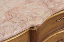 72573:  Vintage French Provincial Mahogany Marble 