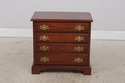 72603: HENKEL HARRIS Cherry 4 Drawer Chairside Che