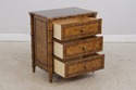72637: Pair DREXEL Bamboo Form 3 Drawer Nightstand