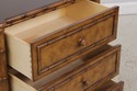 72637: Pair DREXEL Bamboo Form 3 Drawer Nightstand