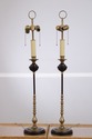 F72640: Pair VISUAL COMFORT Brass Base Candlestick