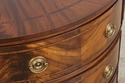 L72650: COUNCILL CRAFTSMAN Inlaid Mahogany Demilun