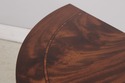 L72650: COUNCILL CRAFTSMAN Inlaid Mahogany Demilun