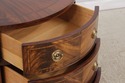 L72650: COUNCILL CRAFTSMAN Inlaid Mahogany Demilun
