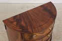 L72650: COUNCILL CRAFTSMAN Inlaid Mahogany Demilun