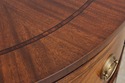 L72650: COUNCILL CRAFTSMAN Inlaid Mahogany Demilun