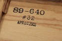 72663: STICKLEY Mission Oak 2 Drawer Server Consol