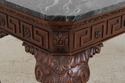 L72668: ARDLEY HALL Marble Top Lion Mask Table