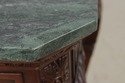 L72668: ARDLEY HALL Marble Top Lion Mask Table