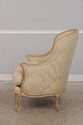 72675: Pair Damask Upholstered French Louis XV Ber