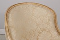 72675: Pair Damask Upholstered French Louis XV Ber