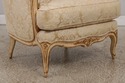 72675: Pair Damask Upholstered French Louis XV Ber