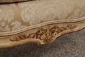 72675: Pair Damask Upholstered French Louis XV Ber