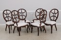 L72703: Set of 6 HENREDON Pierced Back Dining Room