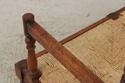 72704: Country French Rush Seat Bench
