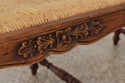 72704: Country French Rush Seat Bench