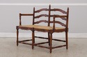 72704: Country French Rush Seat Bench