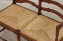 72704: Country French Rush Seat Bench