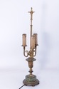 F72708: Vintage Marble & Brass 3 Light Table Bouil