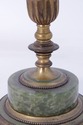 F72708: Vintage Marble & Brass 3 Light Table Bouil