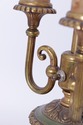 F72708: Vintage Marble & Brass 3 Light Table Bouil