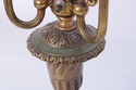 F72708: Vintage Marble & Brass 3 Light Table Bouil