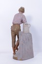 F72709: Royal Dux Bohemia Peasant Boy Pottery Figu