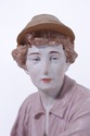 F72709: Royal Dux Bohemia Peasant Boy Pottery Figu